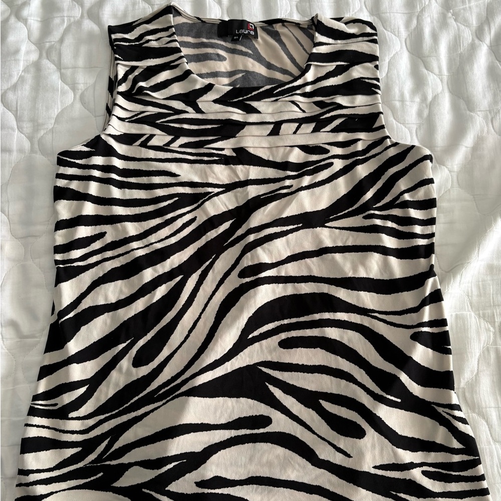 Lupin Zebra Print Tank Top